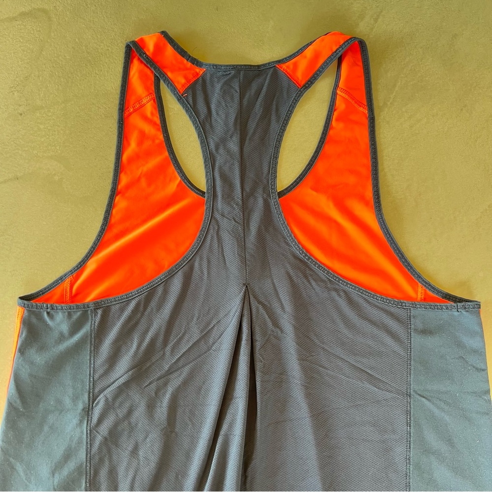 LULULEMON Pump It Up Singlet Mesh Back Racer back tank,‎ Navy & Bright Orange, 6 - Picture 9 of 14